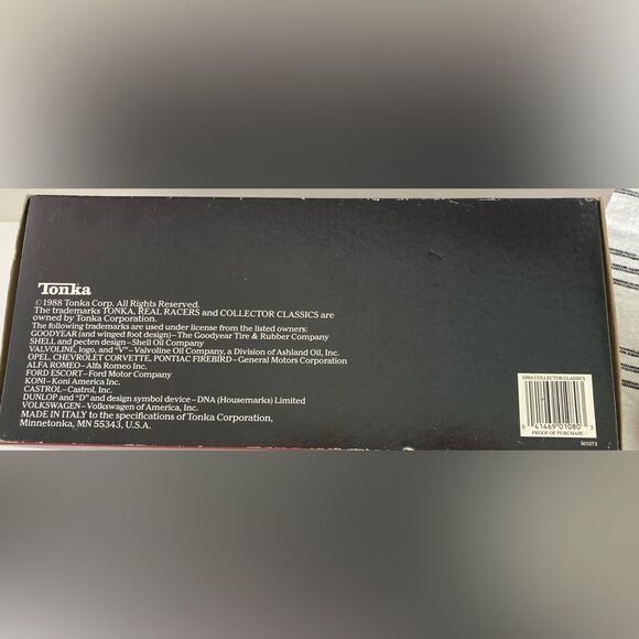 NIB 1988 TONKA MGA Twin Collectors Classic 1:16 RARE Real Racers 1080 NIB - Picture 7 of 7